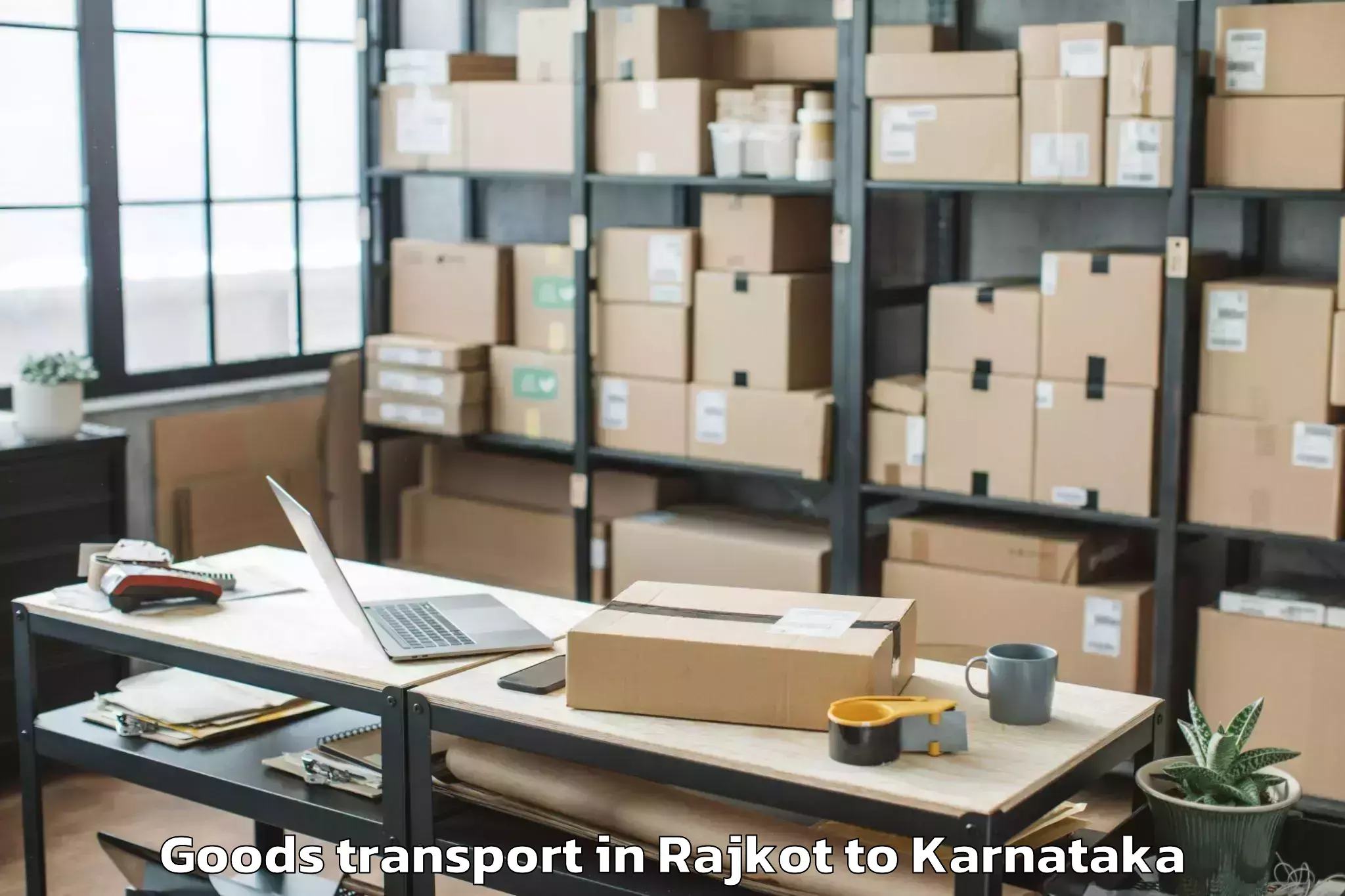 Top Rajkot to Hindustan Airport Blr Goods Transport Available